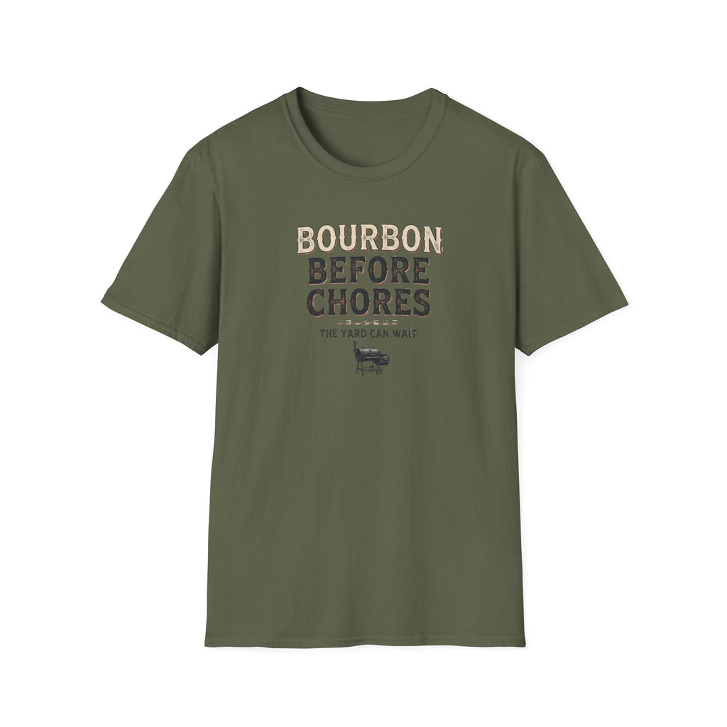 Bourbon before chores 2 T-Shirt