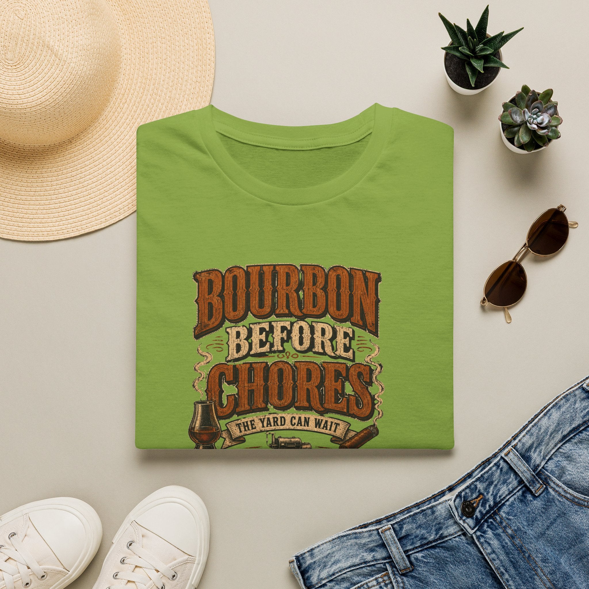 Bourbon Before Chores T-Shirt