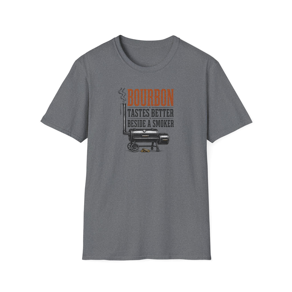 Bourbon beside a smoker T-Shirt