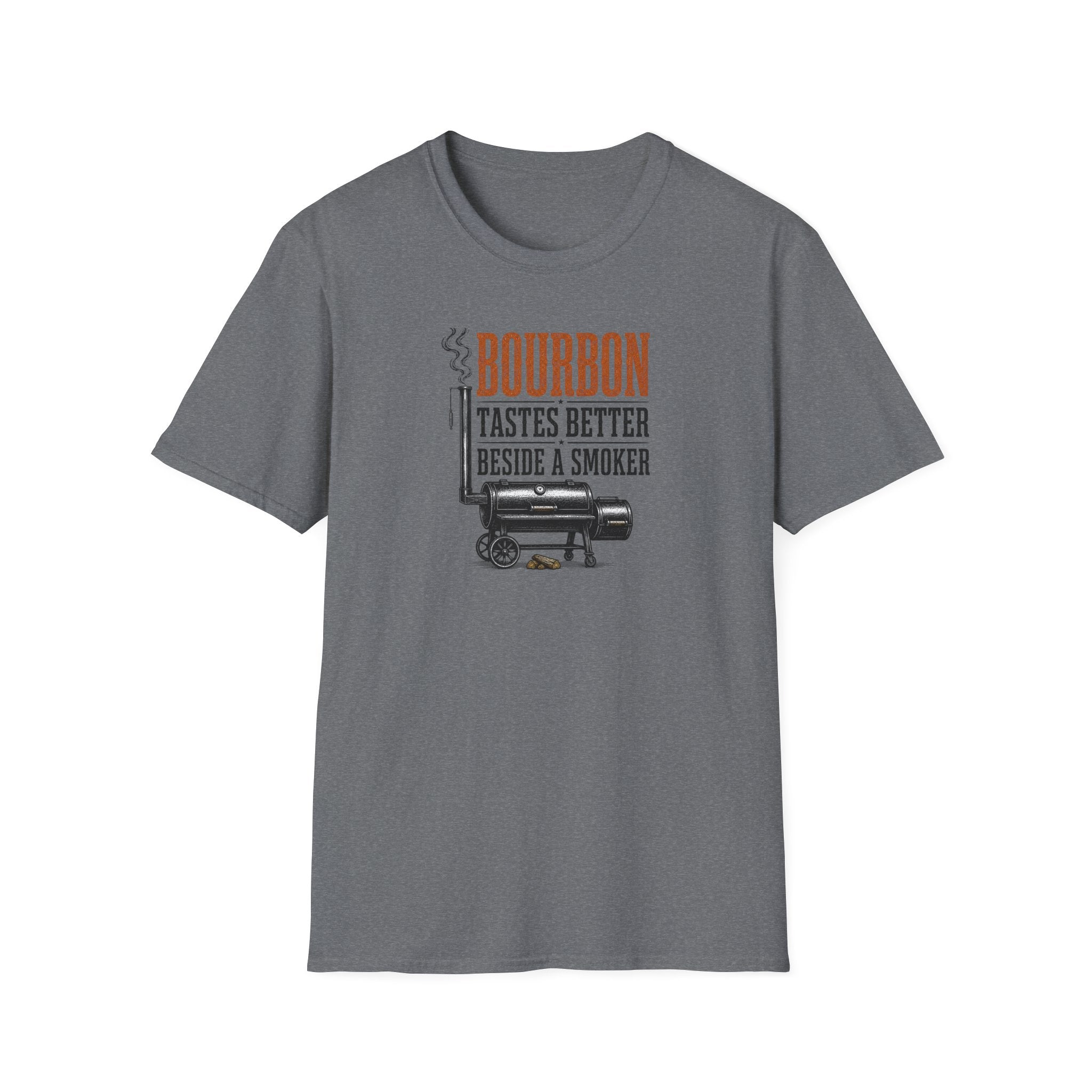 Bourbon beside a smoker T-Shirt