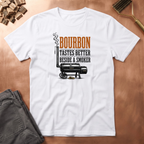 Bourbon beside a smoker T-Shirt