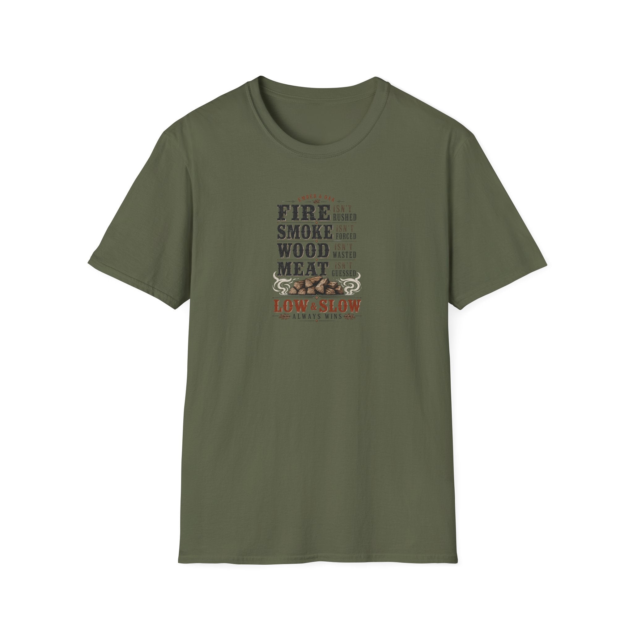 Fire Smoke Wood Meat T-Shirt
