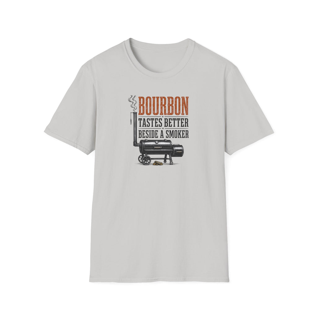 Bourbon beside a smoker T-Shirt