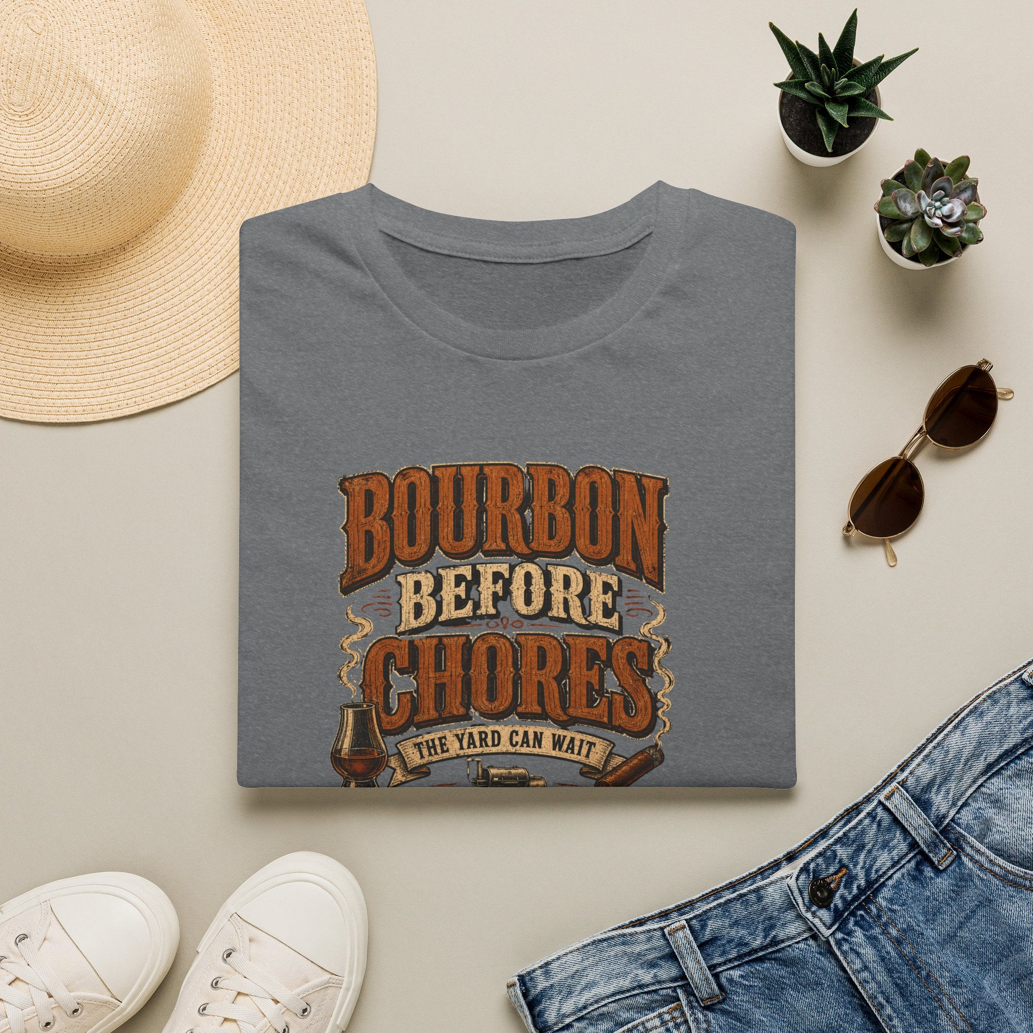 Bourbon Before Chores T-Shirt