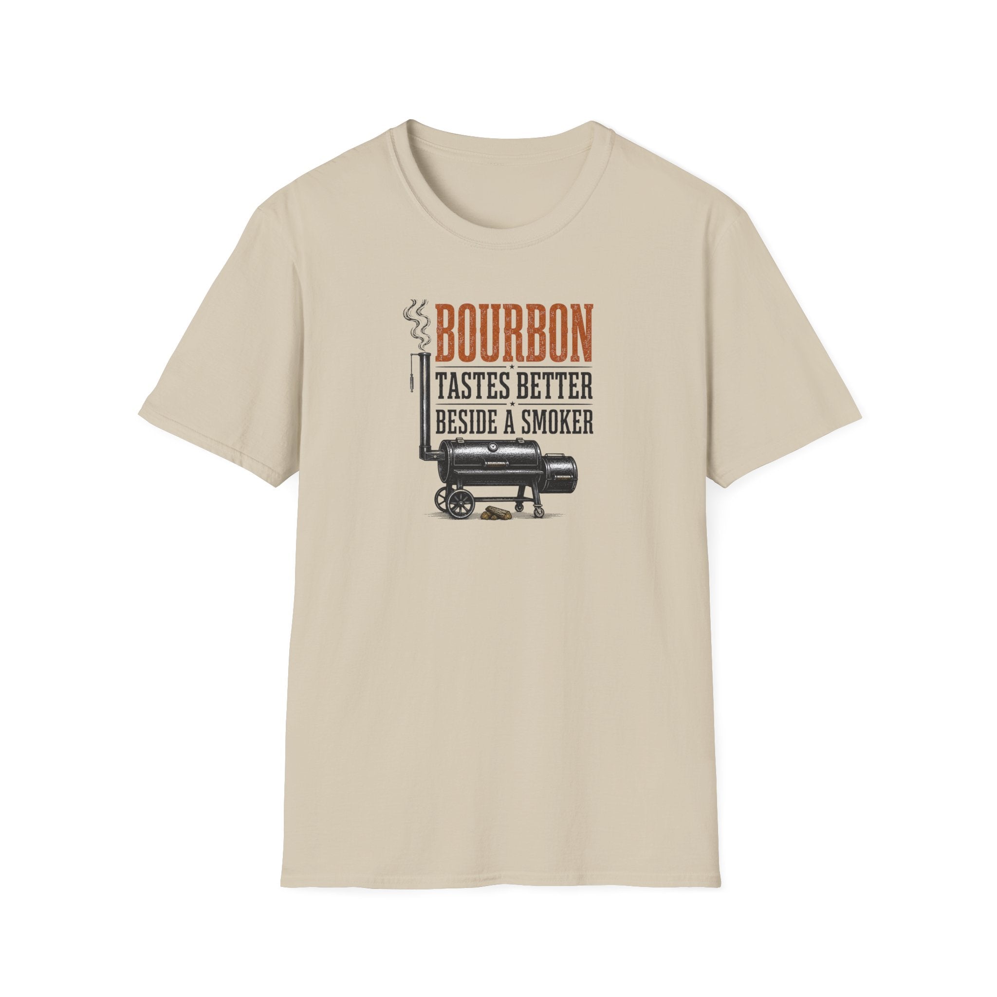 Bourbon beside a smoker T-Shirt