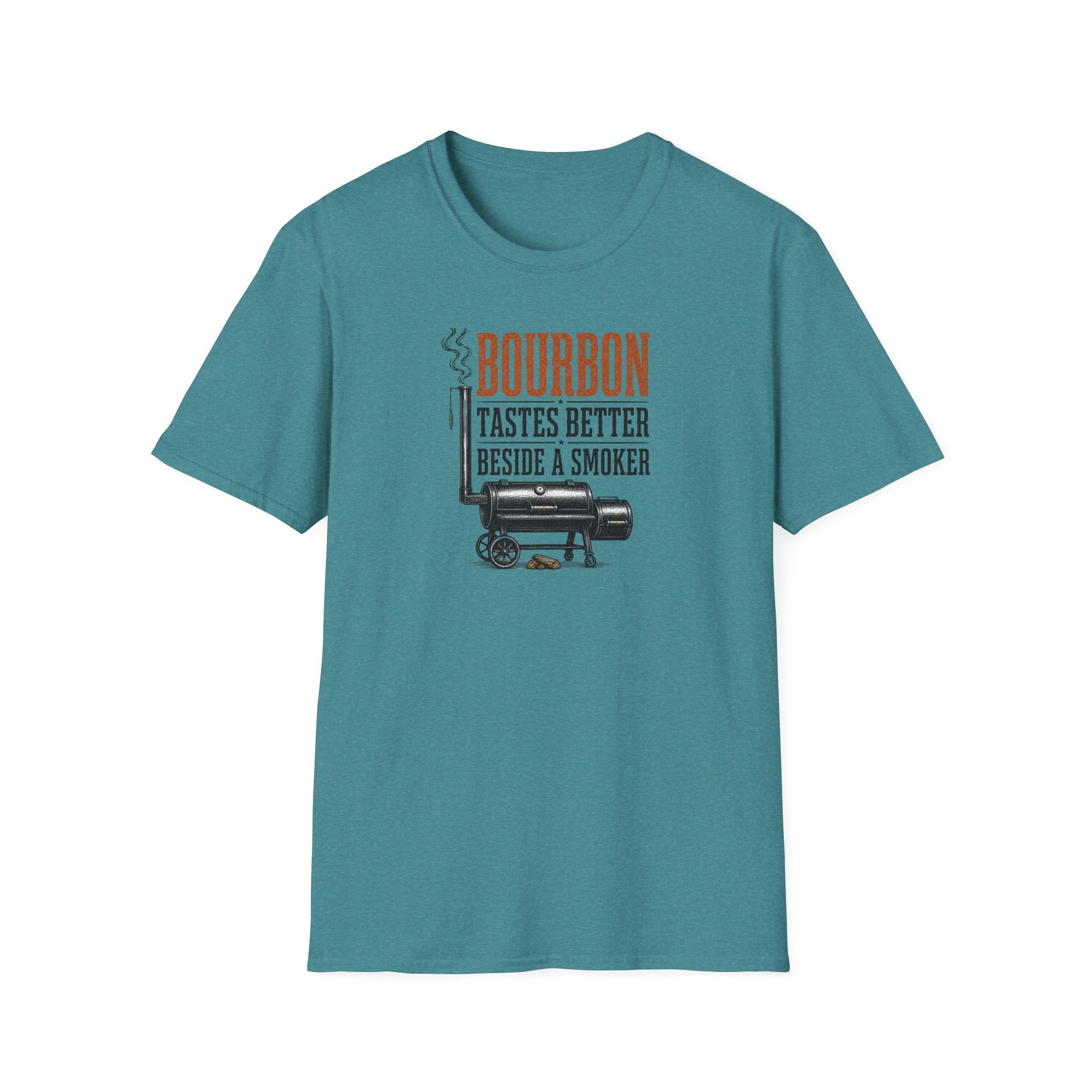 Bourbon beside a smoker T-Shirt