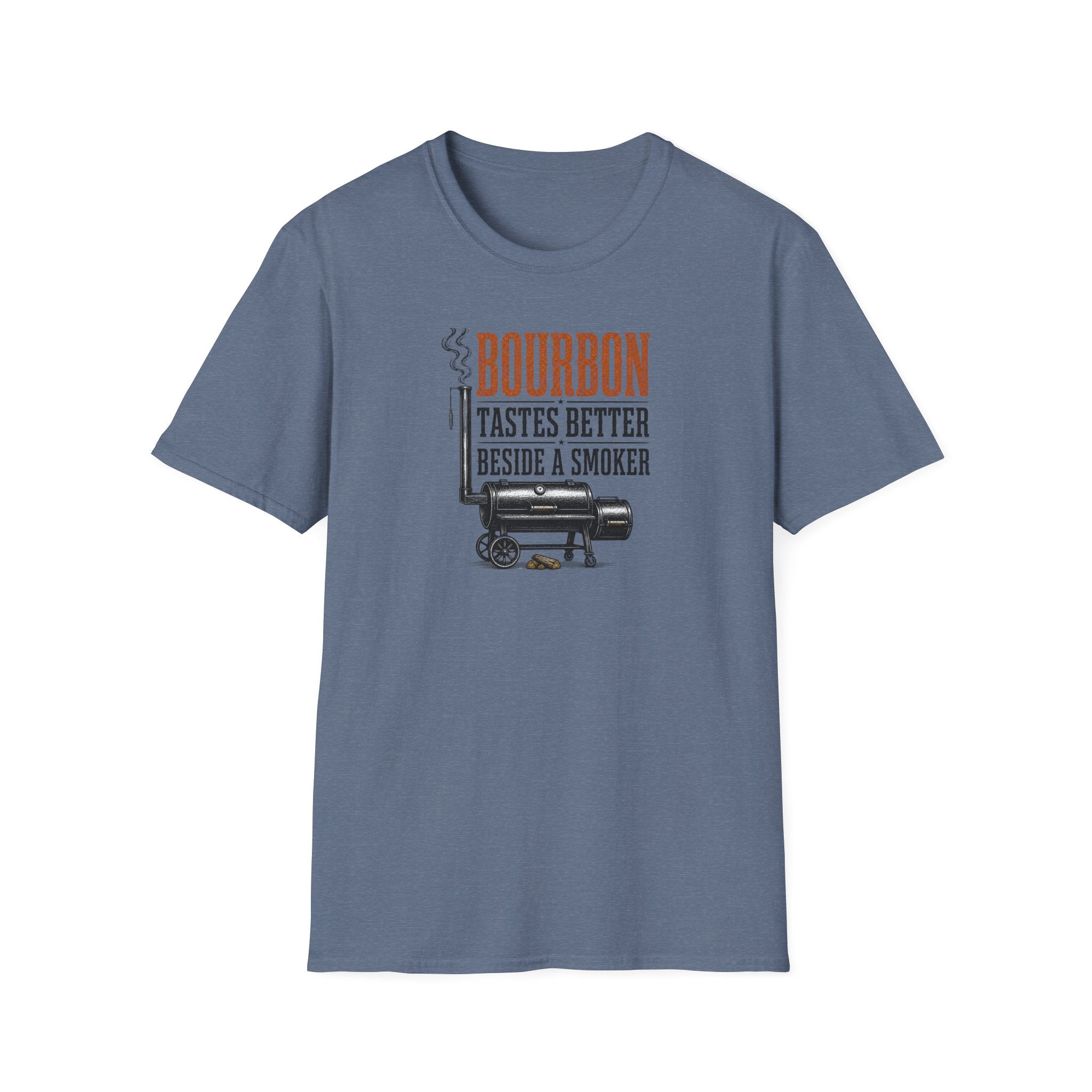 Bourbon beside a smoker T-Shirt