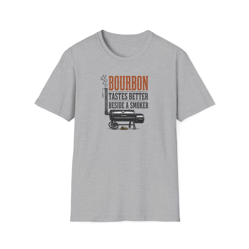 Bourbon beside a smoker T-Shirt