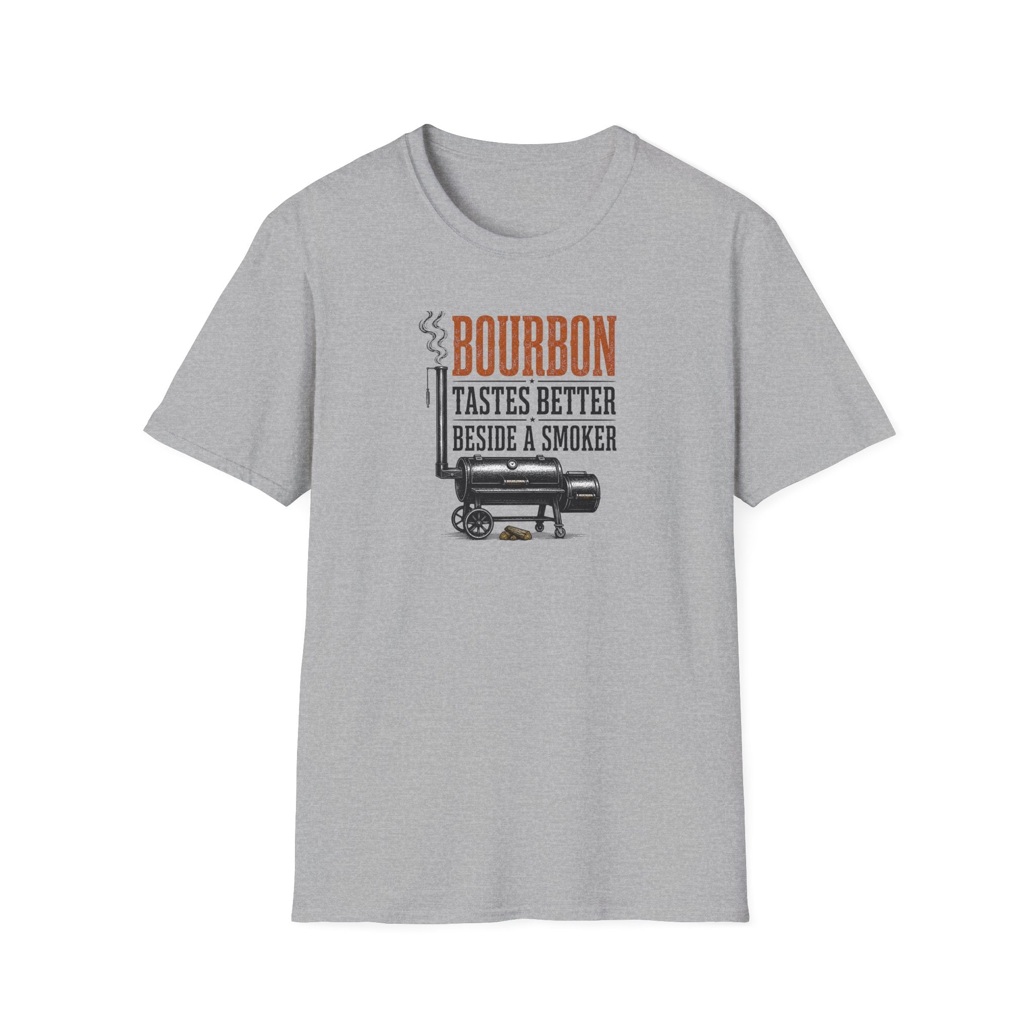 Bourbon beside a smoker T-Shirt