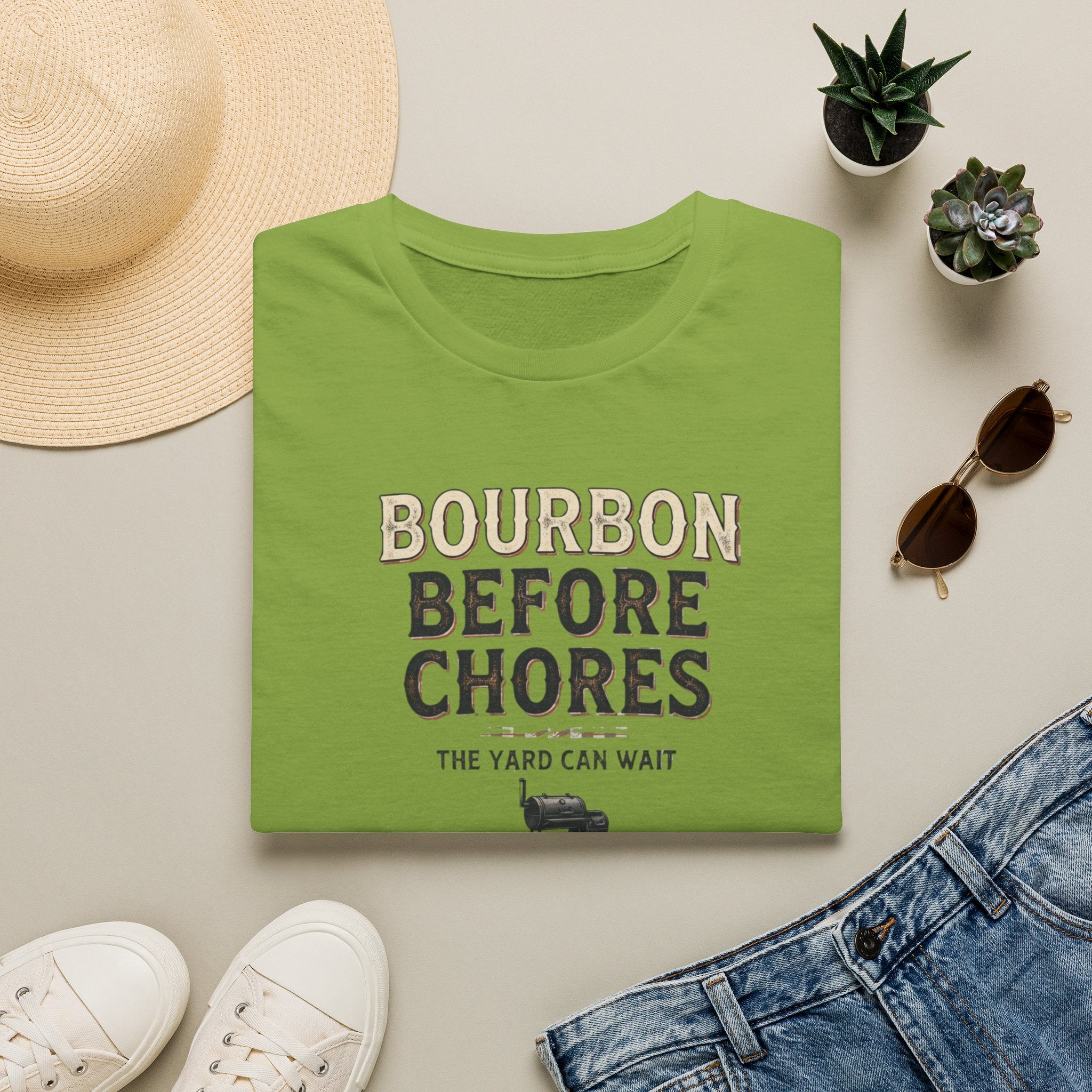 Bourbon before chores 2 T-Shirt
