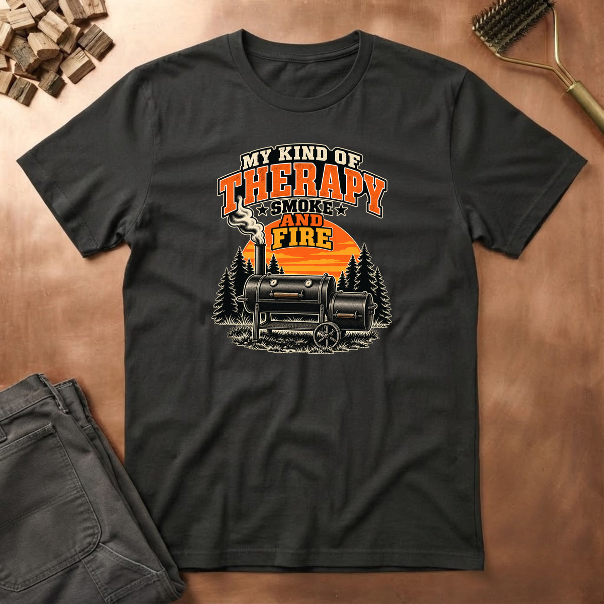 Smoke & Fire Therapy  T-Shirt