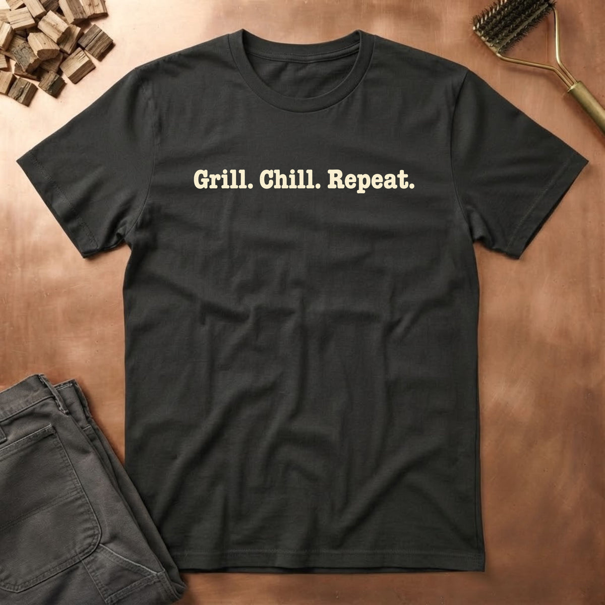 Grill. Chill. Repeat. T-Shirt