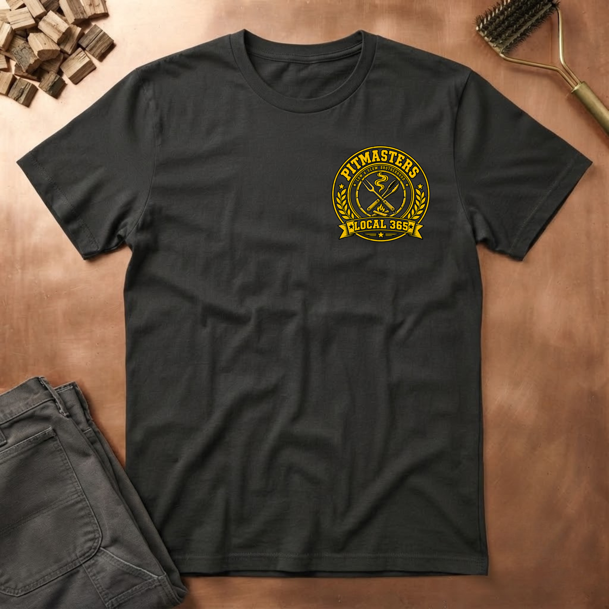 Pitmasters local 365 Circle (FRONT & BACK)