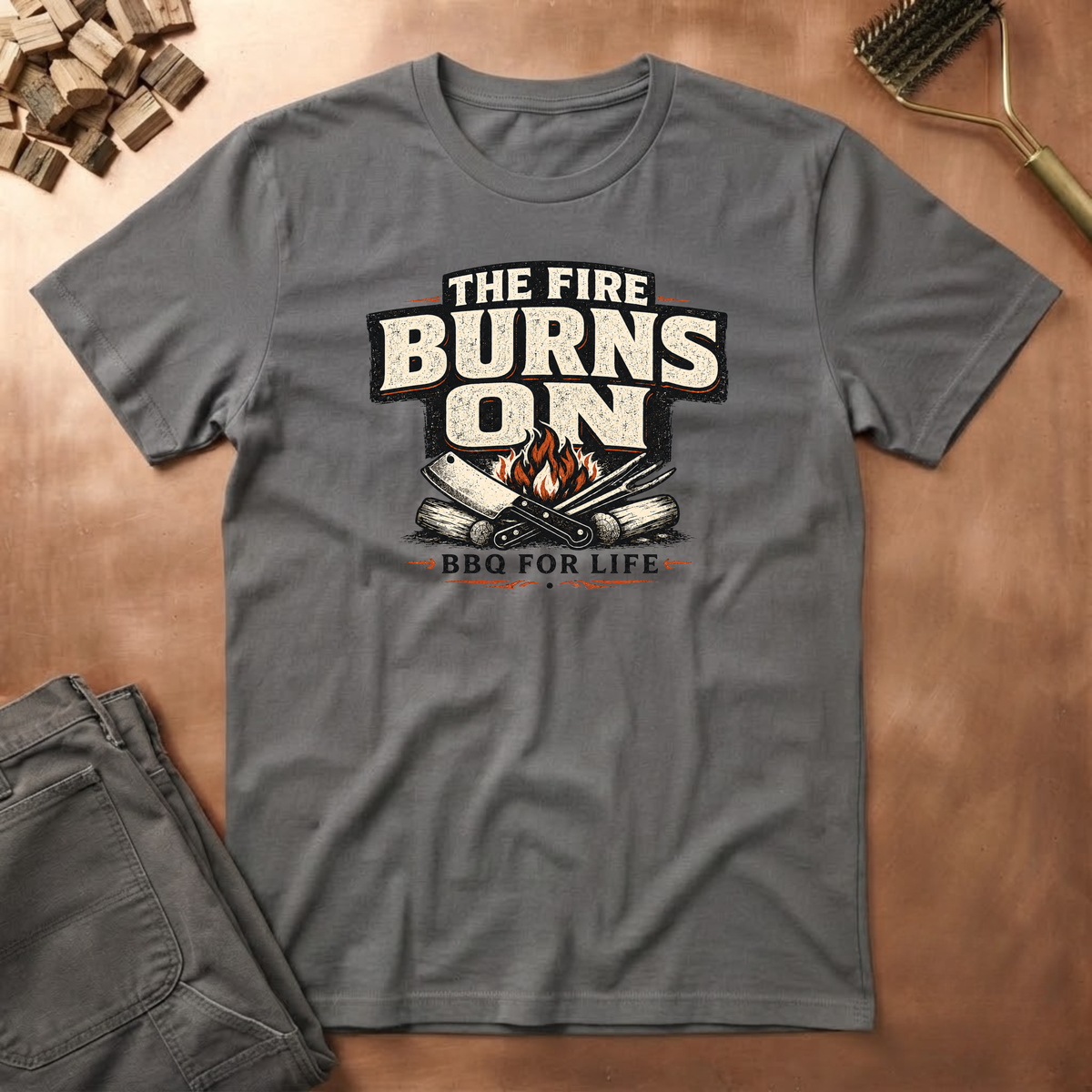 The Fire Burns On T-Shirt