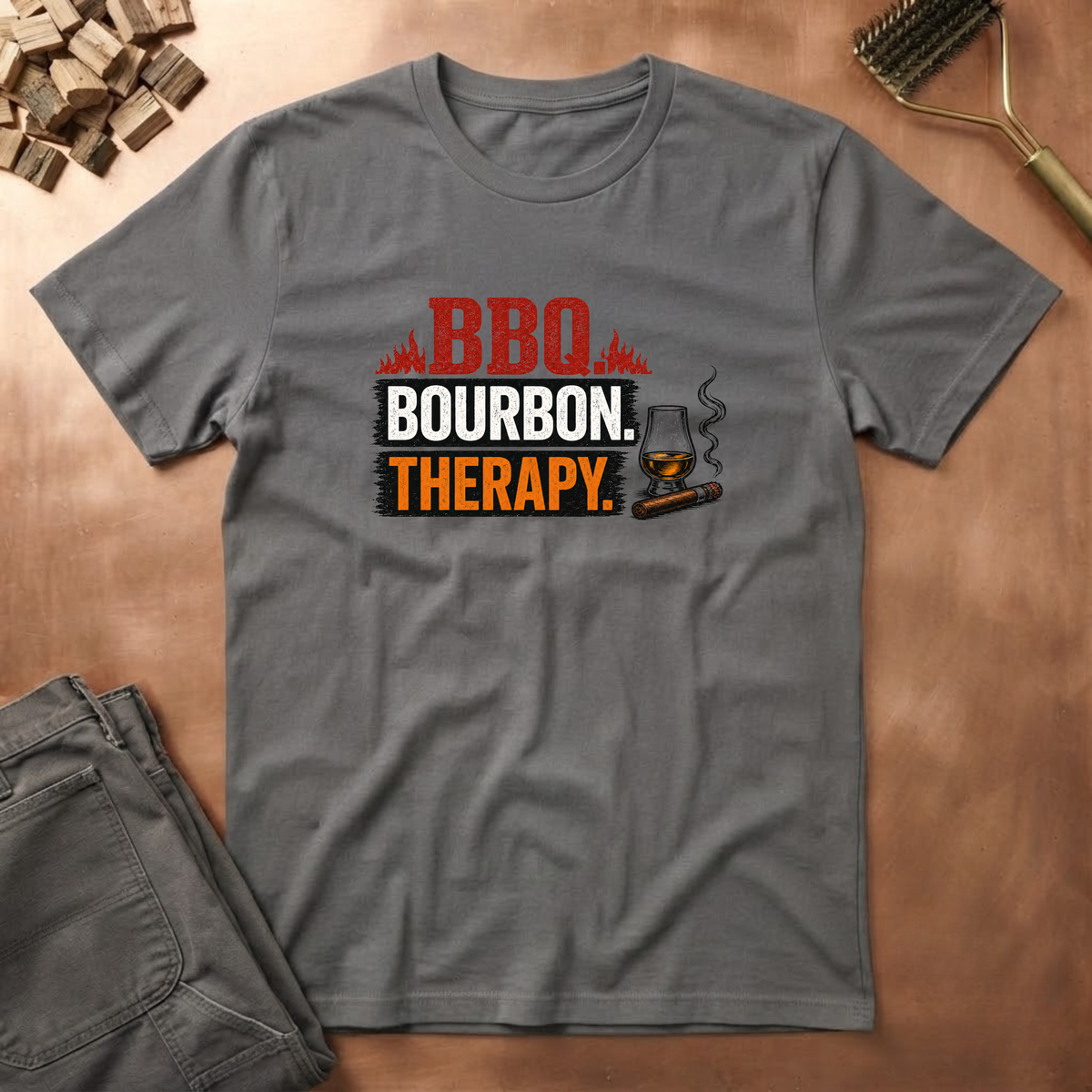 BBQ bourbon therapy T-Shirt