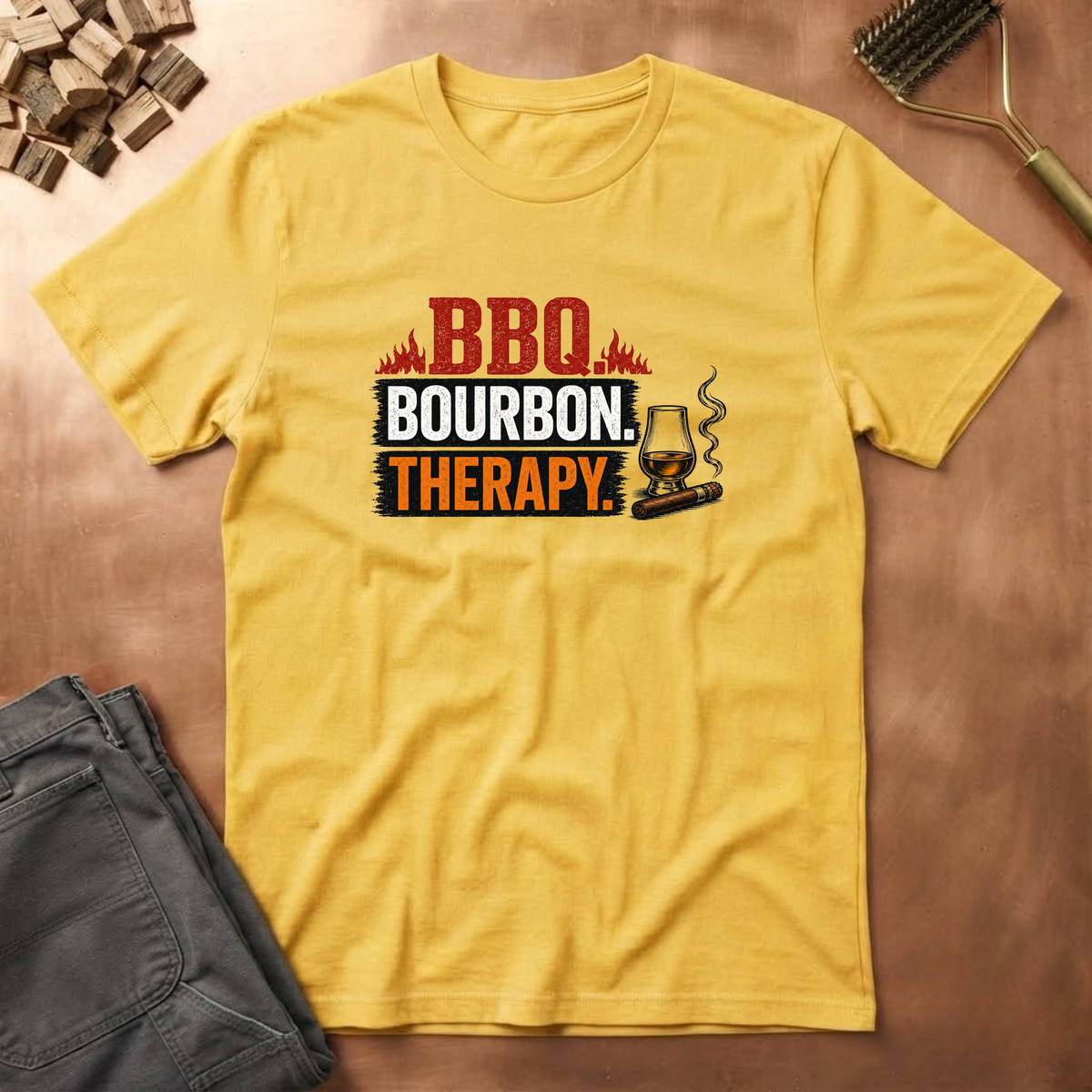 BBQ bourbon therapy T-Shirt
