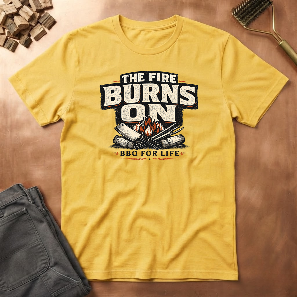 The Fire Burns On T-Shirt