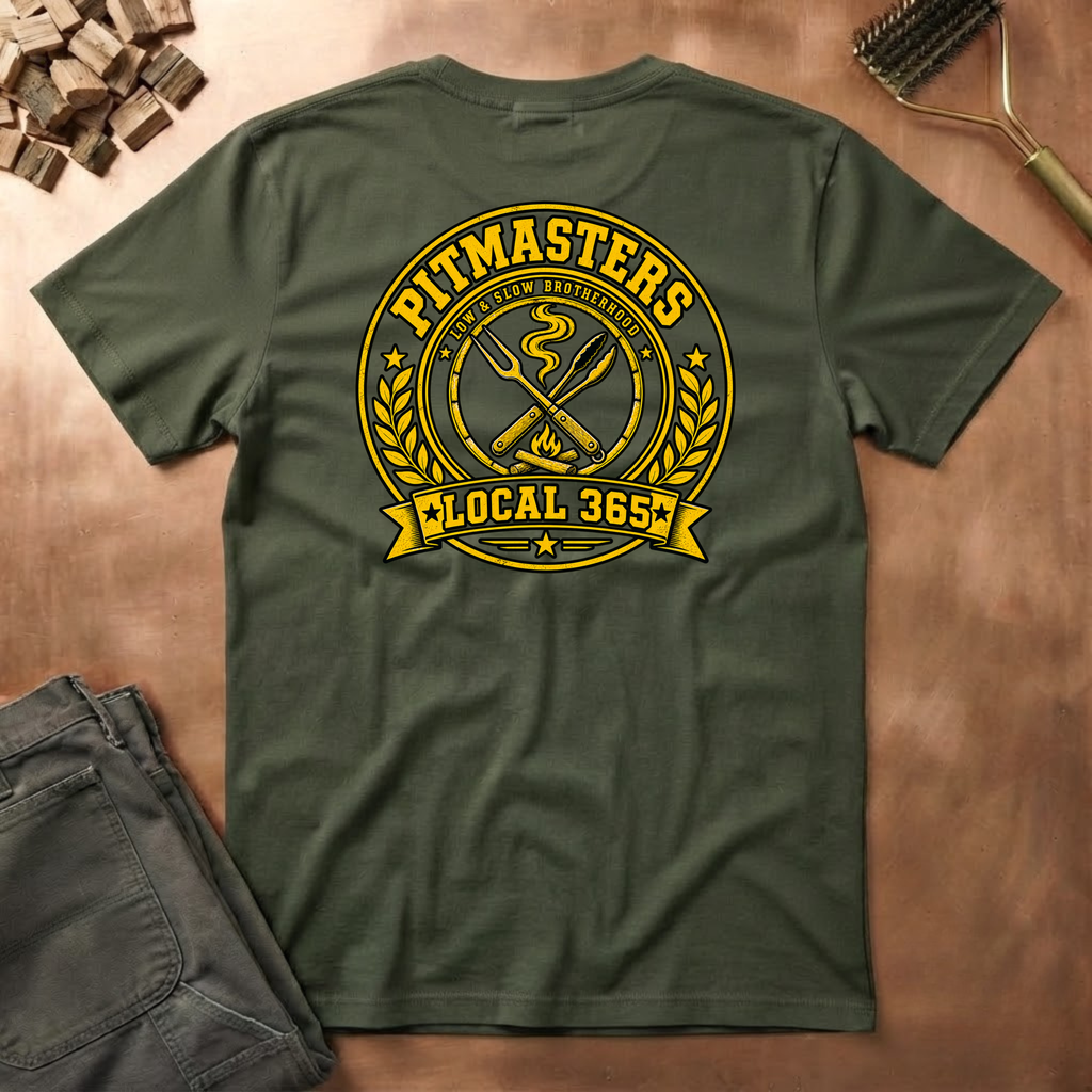 Pitmasters local 365 Circle (FRONT & BACK)