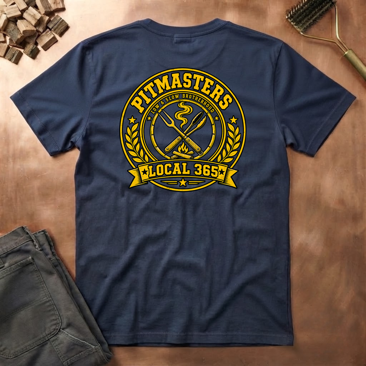 Pitmasters local 365 Circle (FRONT & BACK)