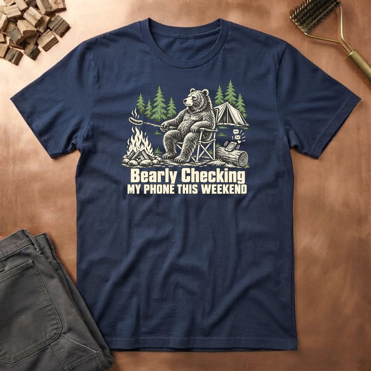 Bearly Checking T-Shirt