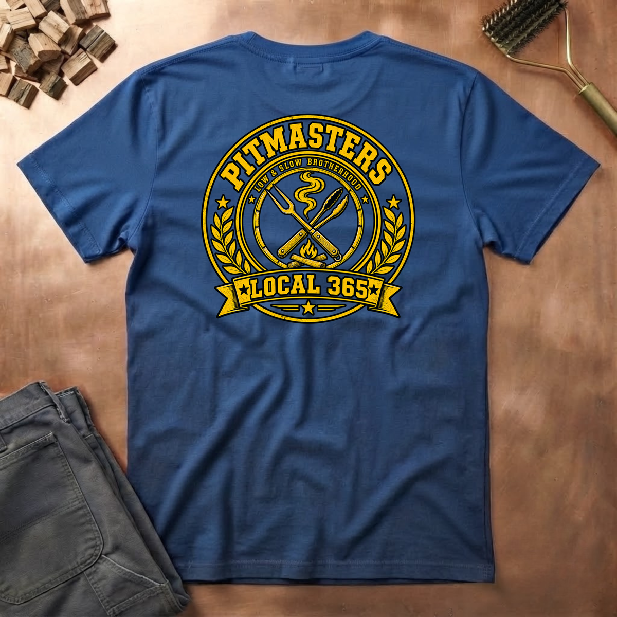 Pitmasters local 365 Circle (FRONT & BACK)