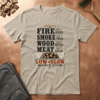 Fire Smoke Wood Meat T-Shirt