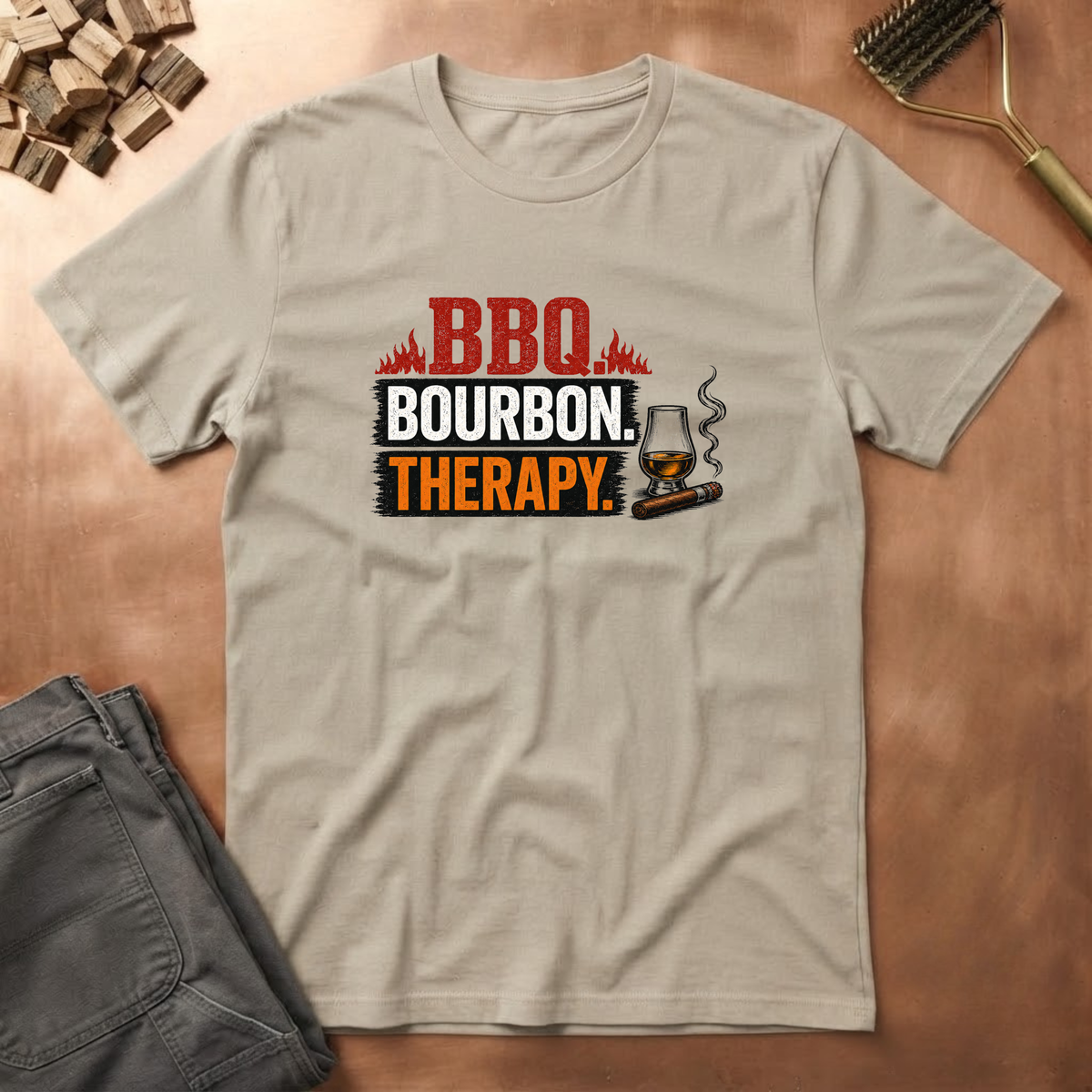 BBQ bourbon therapy T-Shirt