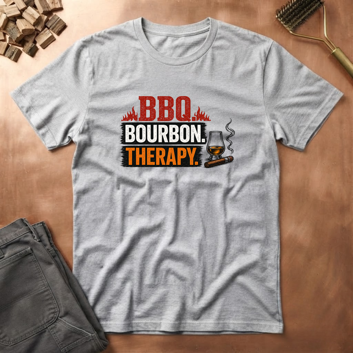 BBQ bourbon therapy T-Shirt