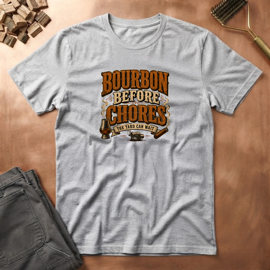 Bourbon Before Chores T-Shirt