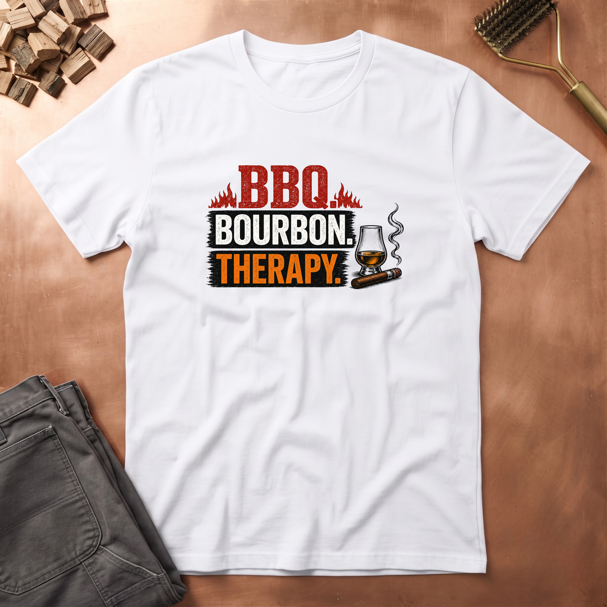BBQ bourbon therapy T-Shirt