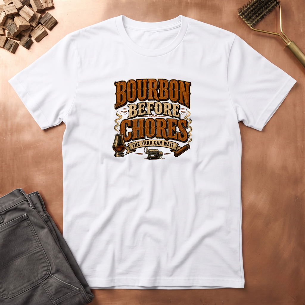 Bourbon Before Chores T-Shirt