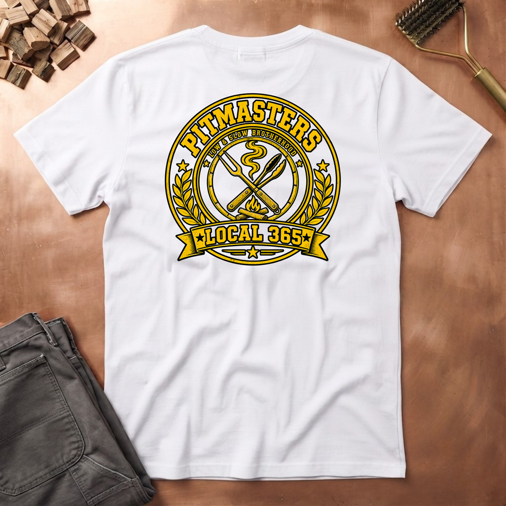 Pitmasters local 365 Circle (FRONT & BACK)
