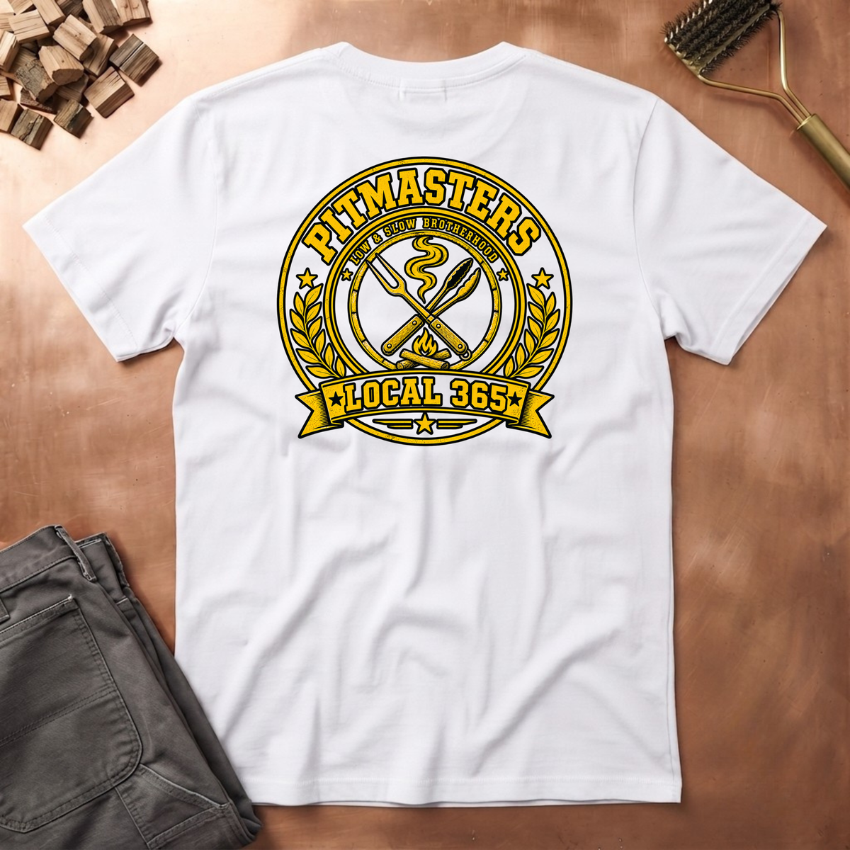 Pitmasters local 365 Circle (FRONT & BACK)
